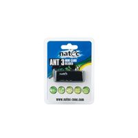 Miniatura 4 de LECTOR DE TARJETAS NATEC MINI ANT 3 SDHC MMC M2 MICROSD USB 2.0 NEGRO