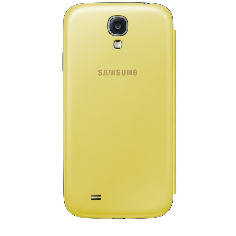 FUNDA SAMSUNG GALAXY S4 FLIP COVER VENTANA FRONTAL.SUSTITUYE TAPA TRASERA/AMARILLO/EF-CI950BYEGWW - Imagen 3 de 6