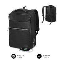 Miniatura 2 de MOCHILA PORTATIL 16´´ SUBBLIM NEGRA