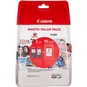 CARTUCHO CANON MULTIPACK PG-560 XL/ CL-561XL CON PAPEL